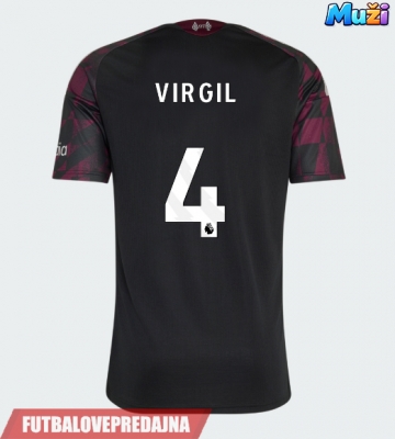 Lacne Muži Futbalové dres Liverpool Virgil van Dijk #4 2026-27 Krátky Rukáv - Tretina